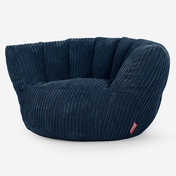 Charles Vintish Sitzsack - Cord Marineblau 01