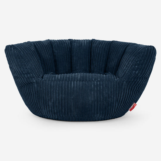 Charles Vintish Sitzsack - Cord Marineblau 02
