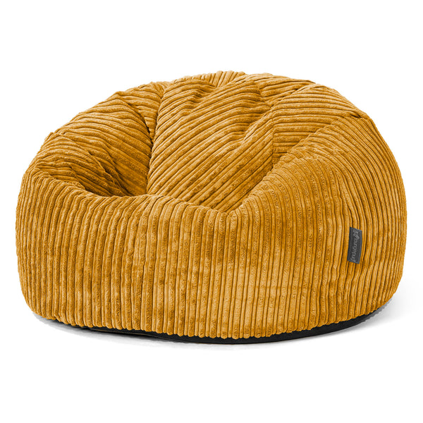Klassischer Sitzsack Sessel - Cord Goldhonig 01