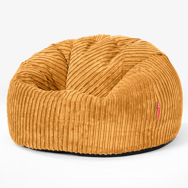 Klassischer Sitzsack Sessel - Cord Goldhonig 01