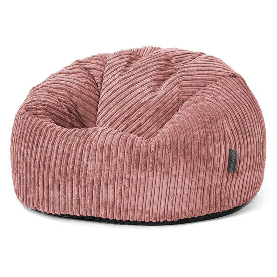 Klassischer Sitzsack Sessel - Cord Pfirsich 01