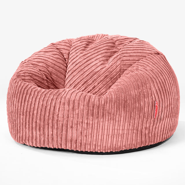 Klassischer Sitzsack Sessel - Cord Pfirsich 01