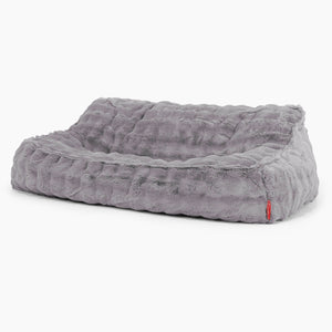 Das Slouchy Sitzsack Sofa - Bubble Pelz Grau