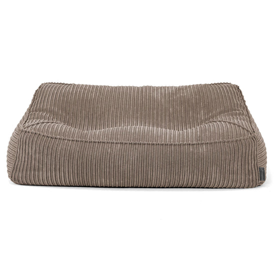 Das Slouchy Sitzsack Sofa - Cord Beigegrau 01