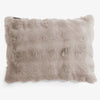 Dekokissen / Sofa Kissenbezug 35 x 50cm - Bubble Pelz Nerzfarben 01