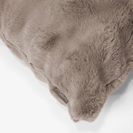 Dekokissen / Sofa Kissenbezug 35 x 50cm - Bubble Pelz Nerzfarben 02