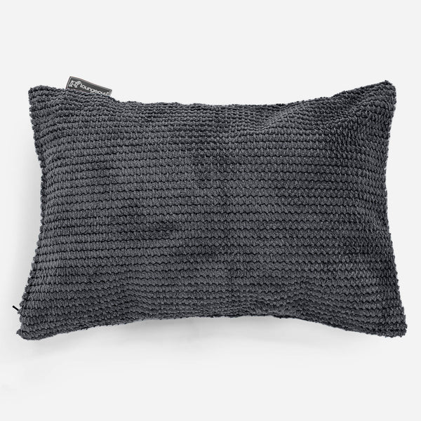 Dekokissen / Sofa Kissenbezug 35 x 50cm - Pom-Pom Schwarz 01