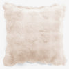 Dekokissen / Sofa Kissenbezug 47 x 47cm - Bubble Pelz Creme 01