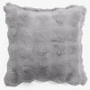 Dekokissen / Sofa Kissenbezug 47 x 47cm - Bubble Pelz Grau 01