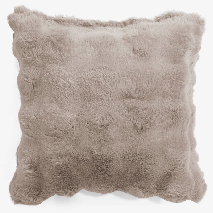 Dekokissen / Sofa Kissenbezug 47 x 47cm - Bubble Pelz Nerzfarben 01