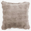 Dekokissen / Sofa Kissenbezug 47 x 47cm - Bubble Pelz Nerzfarben 01
