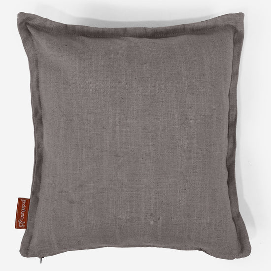 Dekokissen / Sofa Kissenbezug 47 x 47cm - Leinenlook Schiefergrau 01