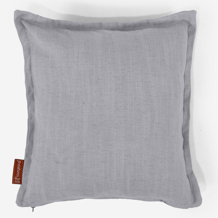 Dekokissen / Sofa Kissenbezug 47 x 47cm - Leinenlook Silber 01