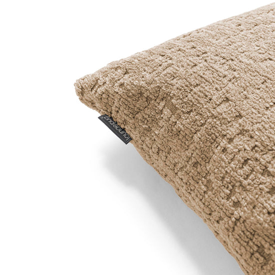 Dekokissen / Sofa Kissenbezug 47 x 47cm - Luxuriöser Chenille Nerzfarben 02
