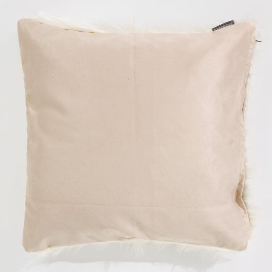 Dekokissen / Sofa Kissenbezug 47 x 47cm - Mongolisches Kunstfell Crème 02