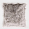 Dekokissen / Sofa Kissenbezug 47 x 47cm - Mongolisches Kunstfell Grau 01