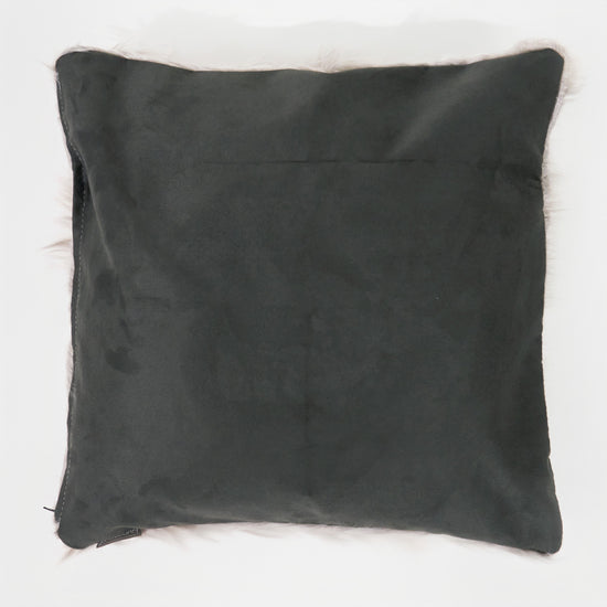 Dekokissen / Sofa Kissenbezug 47 x 47cm - Mongolisches Kunstfell Grau 02