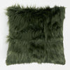 Dekokissen / Sofa Kissenbezug 47 x 47cm - Mongolisches Kunstfell Salbeigrün 01