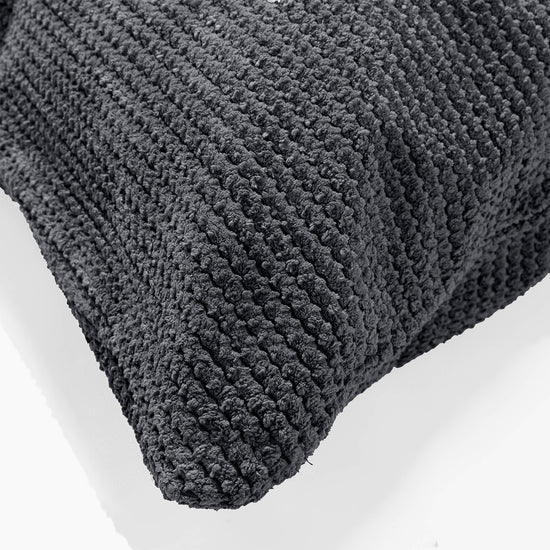 Dekokissen / Sofa Kissenbezug 47 x 47cm - Pom-Pom Schwarz 03