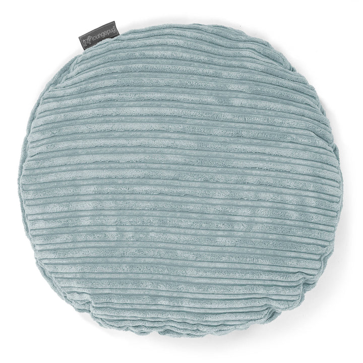 Lounge Pug Dekokissen / Sofa Kissenbezug Rund 50cm Cord Mintgrün– Big Bertha Original DE