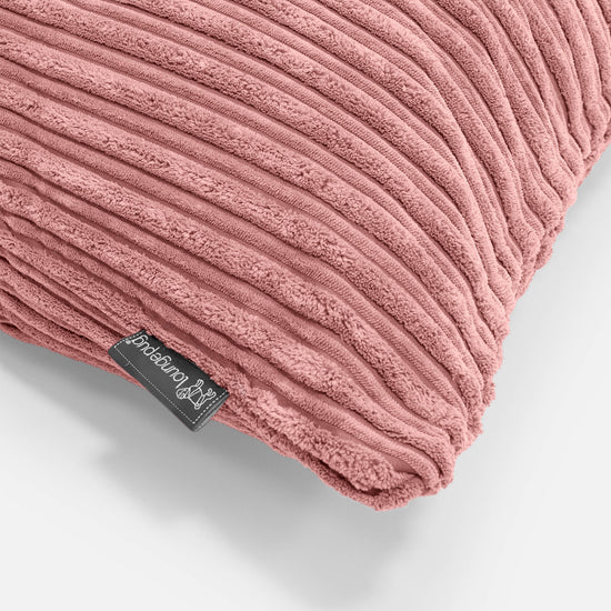 Dekokissen / Sofa Kissenbezug Rund 50cm - Cord Pfirsich 02