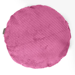 Dekokissen / Sofa Kissenbezug Rund 50cm - Pom-Pom Pink