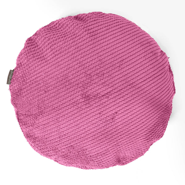 Dekokissen / Sofa Kissenbezug Rund 50cm - Pom-Pom Pink 01