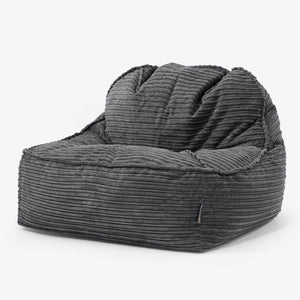 Der Slouchy Sitzsack Sessel 2.0 - Cord Schwarz
