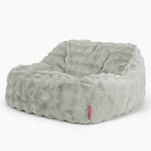 Der Slouchy Sitzsack Sessel - Bubble Pelz Salbeigrün