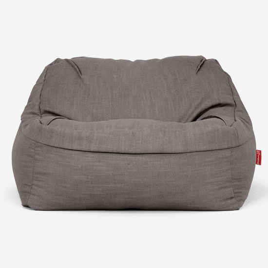 Der Slouchy Sitzsack Sessel - Leinenlook Schiefergrau 02