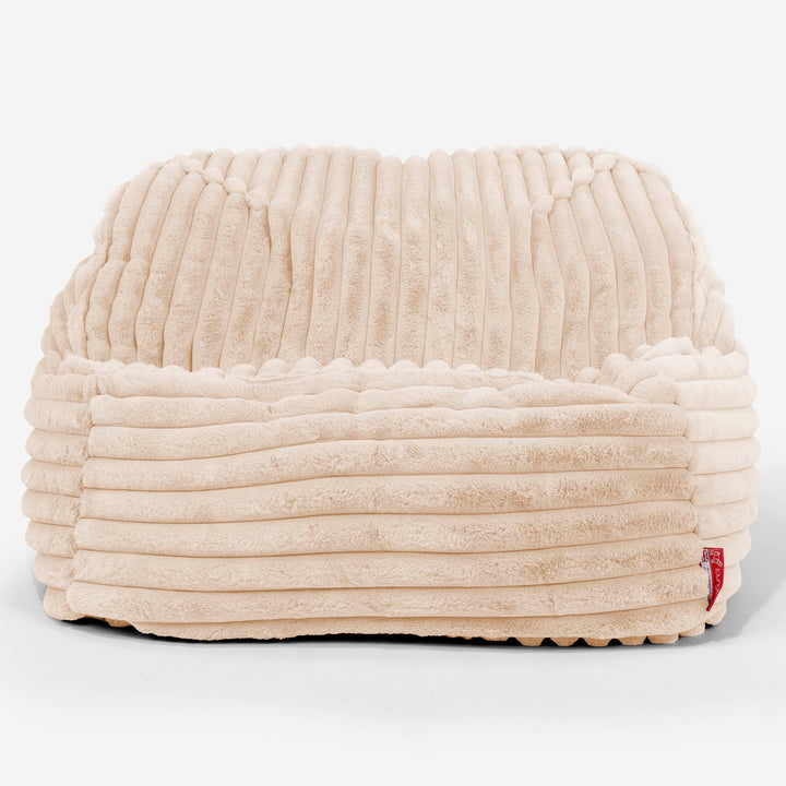 Der Slouchy Sitzsack Sessel - Ultra Plüsch Cord Pfirsich 02