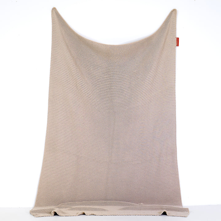 Lounge Pug Sherpa-Kuscheldecke Tagesdecke Baumwoll Ellos Gestrickt Creme 130 x 170 cm– Big Bertha Original DE