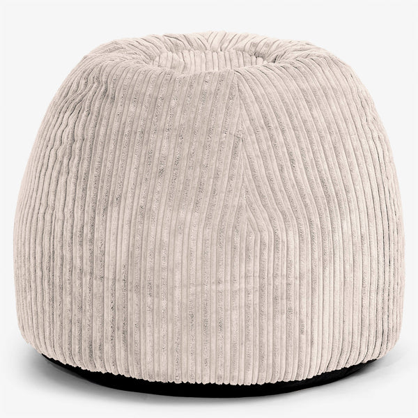 Ergonomischer Büro­pouf-Stuhl - Cord Elfenbein 01