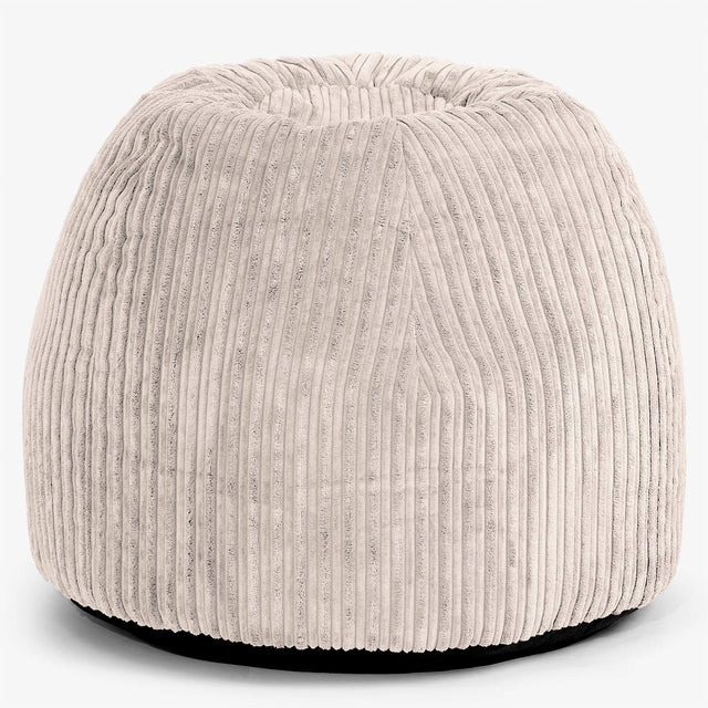 Ergonomischer Büro­pouf-Stuhl - Cord Elfenbein 01