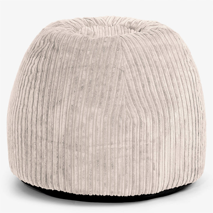 Ergonomischer Büro­pouf-Stuhl - Cord Elfenbein 01