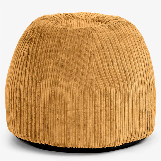 Schminktisch-Pouf-Hocker - Cord Goldhonig 01