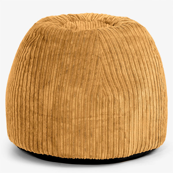 Schminktisch-Pouf-Hocker - Cord Goldhonig 01