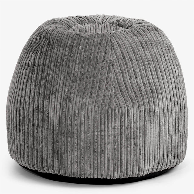 Ergonomischer Büro­pouf-Stuhl - Cord Graphitgrau 01