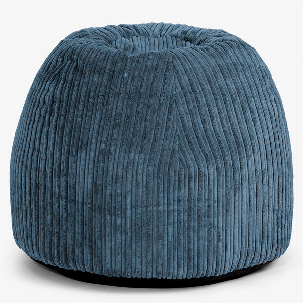 Ergonomischer Büro­pouf-Stuhl - Cord Marineblau 01