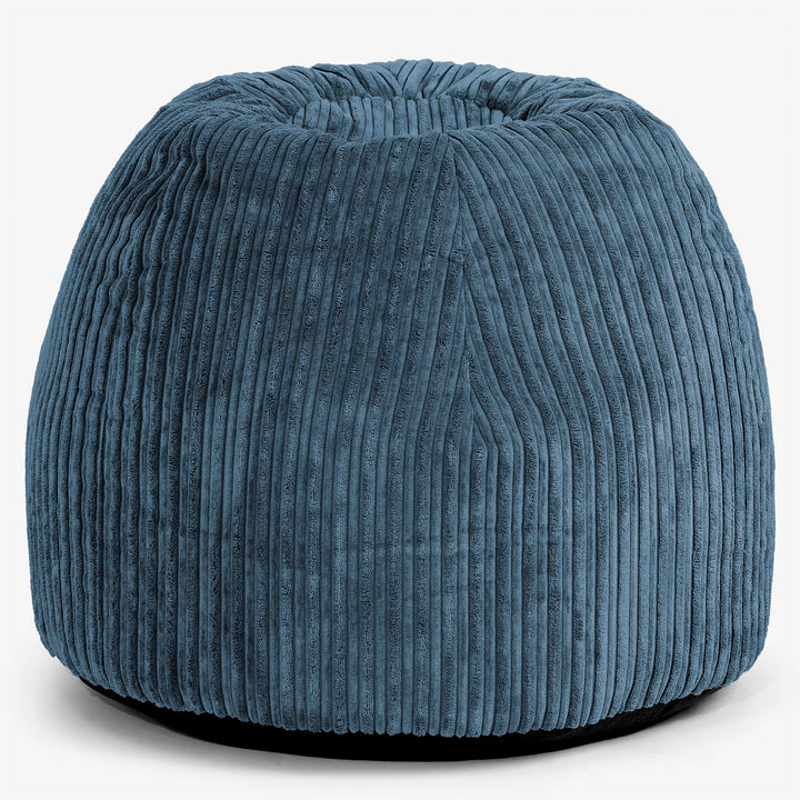 Ergonomischer Büro­pouf-Stuhl - Cord Marineblau 01