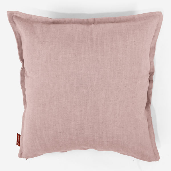 Extra Große Dekokissen / Sofa Kissenbezug 70 x 70cm - Leinenlook Rose 01