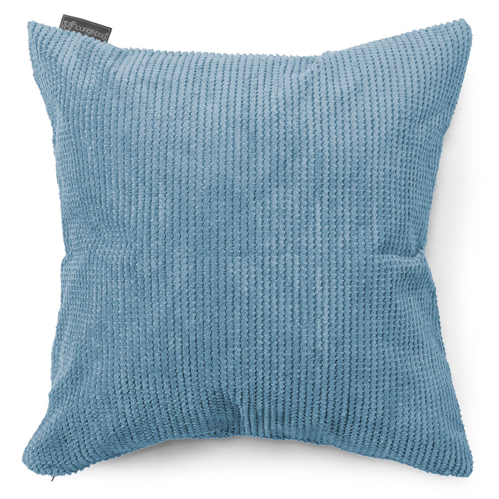 Lounge Pug Extra Große Dekokissen / Sofa Kissenbezug 70 x 70cm Waffle Cord Himmelblau– Big Bertha Original DE