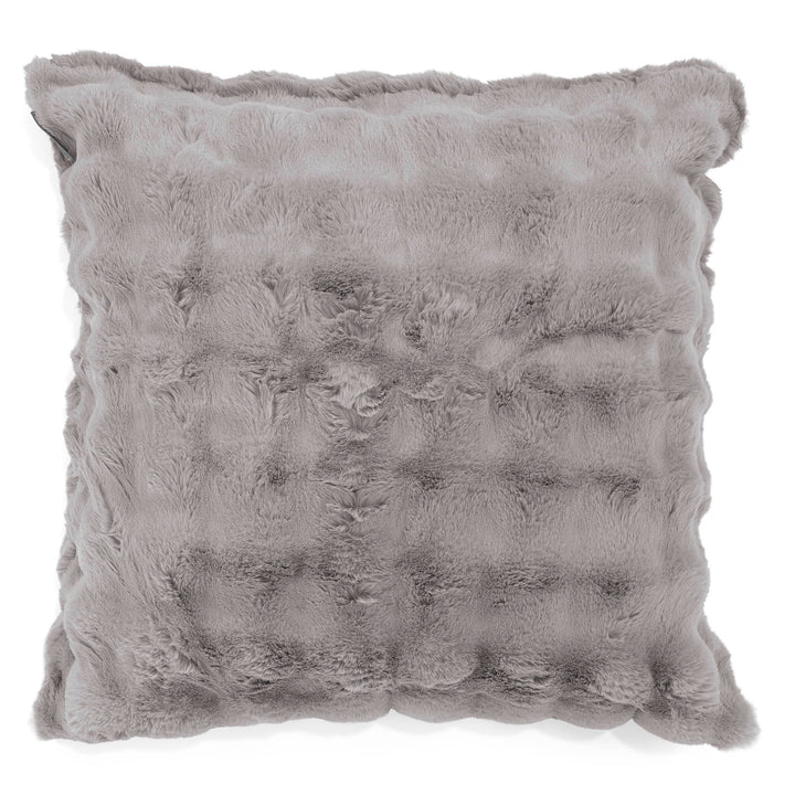 Lounge Pug Extra Große Kissen 70 x 70cm Bubble Pelz Grau Sofakissen– Big Bertha Original DE