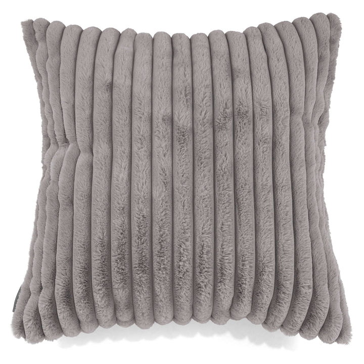 Lounge Pug Extra Große Kissen 70 x 70cm Ultra Plüsch Cord Grau Sofakissen– Big Bertha Original DE
