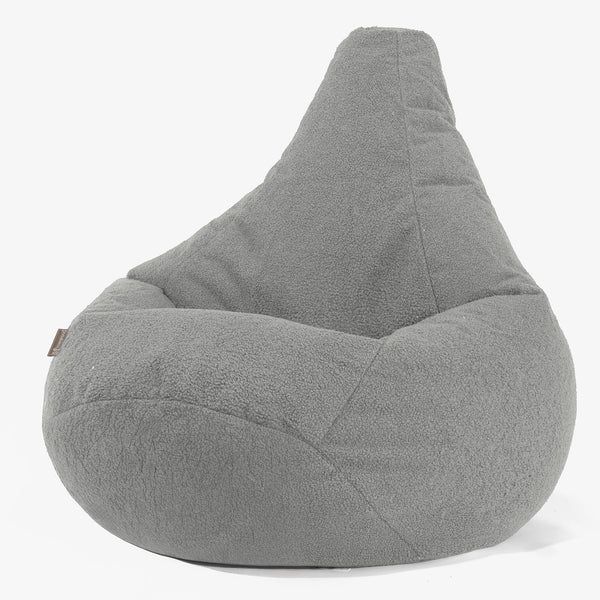 Gaming Sitzsack Sessel - Bouclé Grau 01