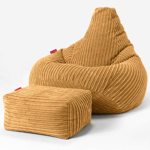 Gaming Sitzsack Sessel - Cord Goldhonig