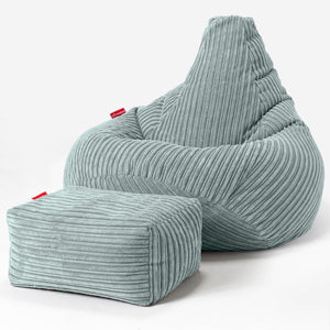 Gaming Sitzsack Sessel - Cord Mintgrün