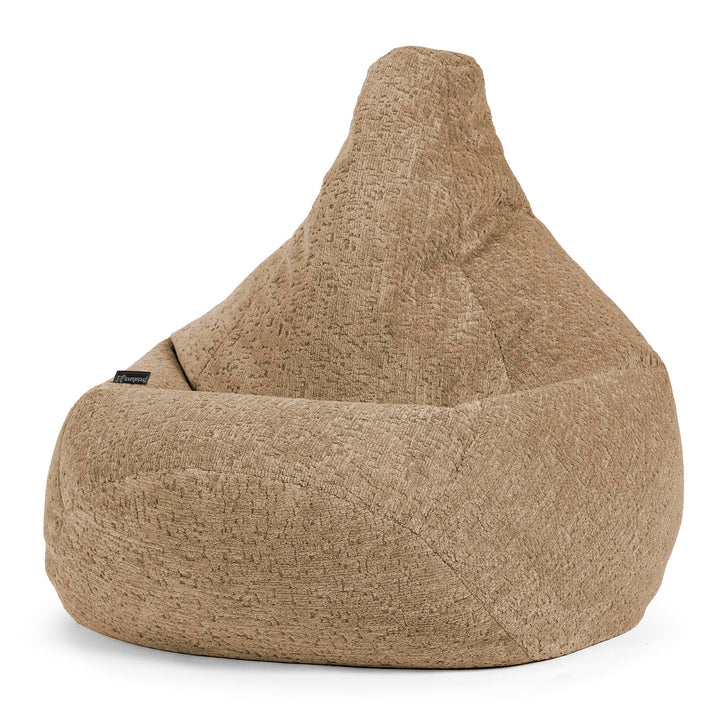 Gaming Sitzsack Sessel - Luxuriöser Chenille Nerzfarben 02