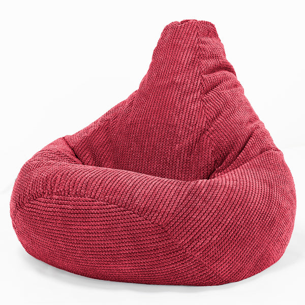 Gaming Sitzsack Sessel - Pom-Pom Pastellrot 01