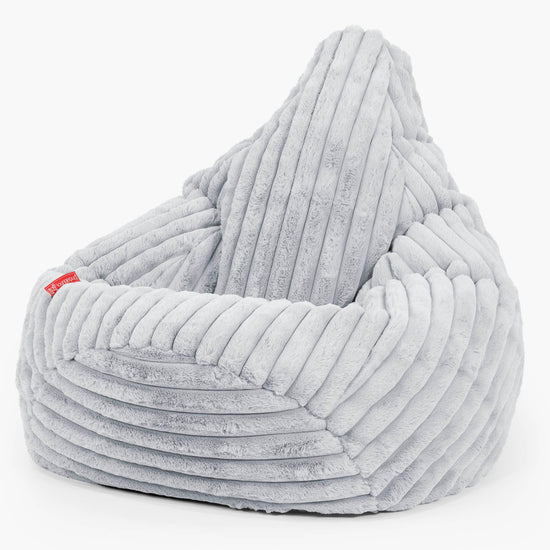 Gaming Sitzsack Sessel - Ultra Plüsch Cord Taubenblau 02